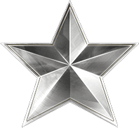 A silver star